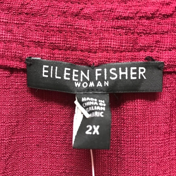 EILEEN FISHER Linen Blend Sleeveless V-neck Tank - Picture 5 of 8